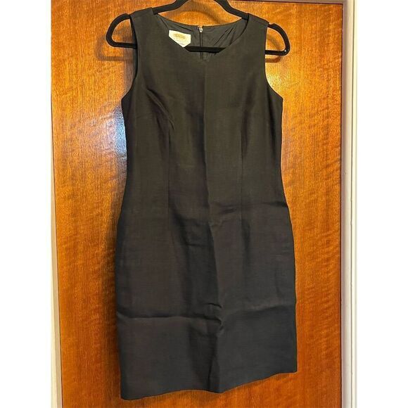 Talbots Petites Black Sleeveless Crew Neck Dress Size 6 - Picture 1 of 5